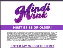 Tablet Screenshot of mindimink.com